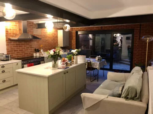 Completed Kitchen Diner (Residential Extension at Littlebourne)