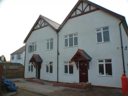Front view of houses